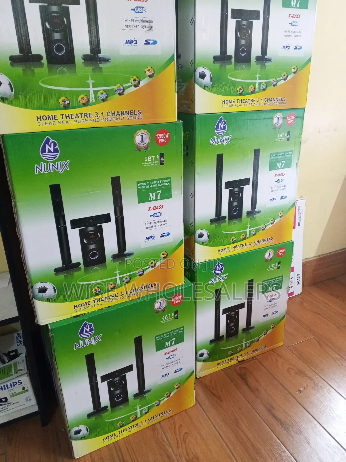 Nunix M7 3.1 Channel Home Theatre System (12000W PMPO).