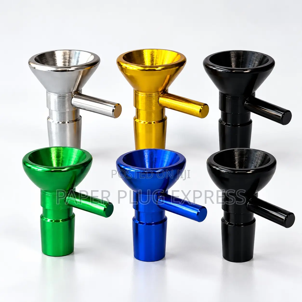 Aluminium Bong Bowls 14.5mm - Funnel & Round Head Metal Bowls