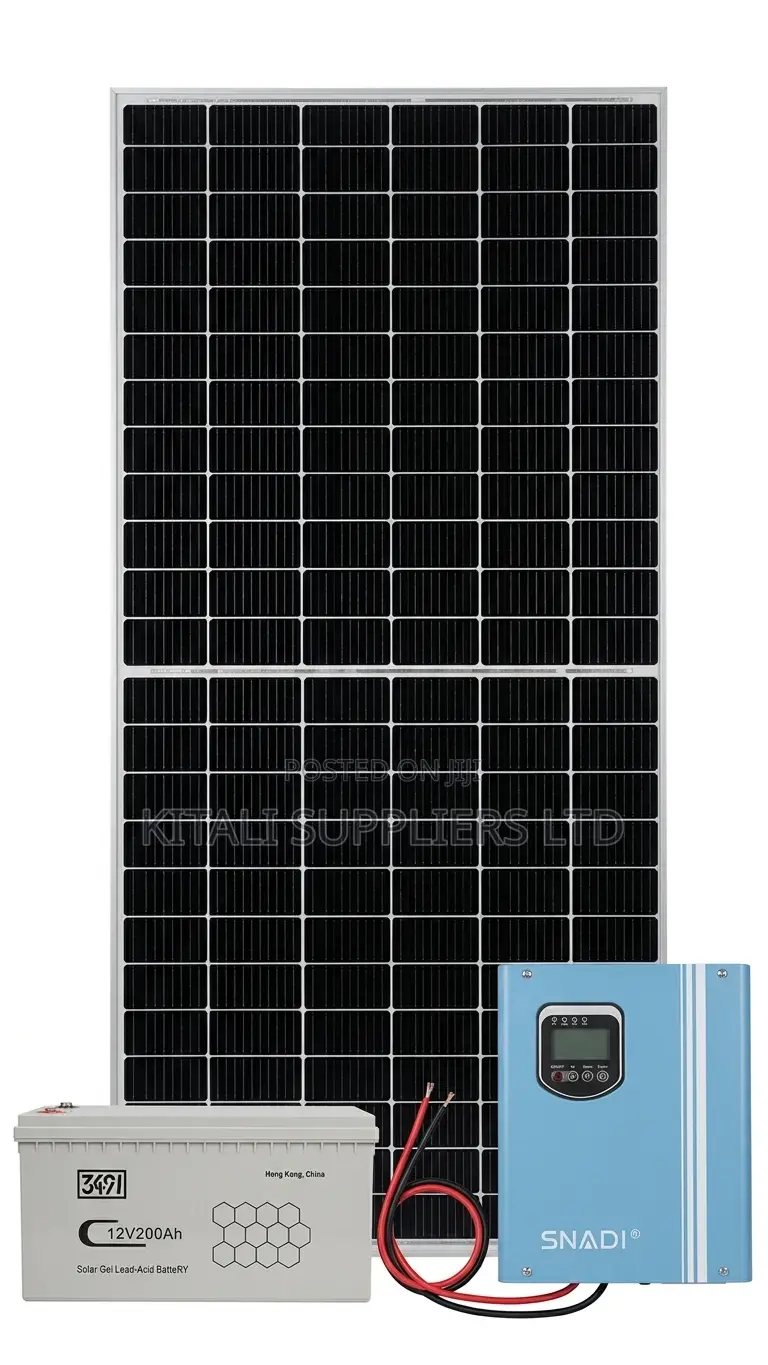 Complete 610W Solar Power System | 1.5KVA Inverter 200Ah Gel Battery