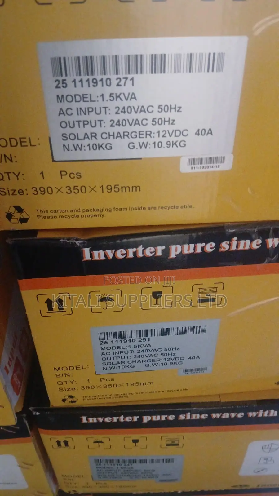 Complete 610W Solar Power System | 1.5KVA Inverter 200Ah Gel Battery
