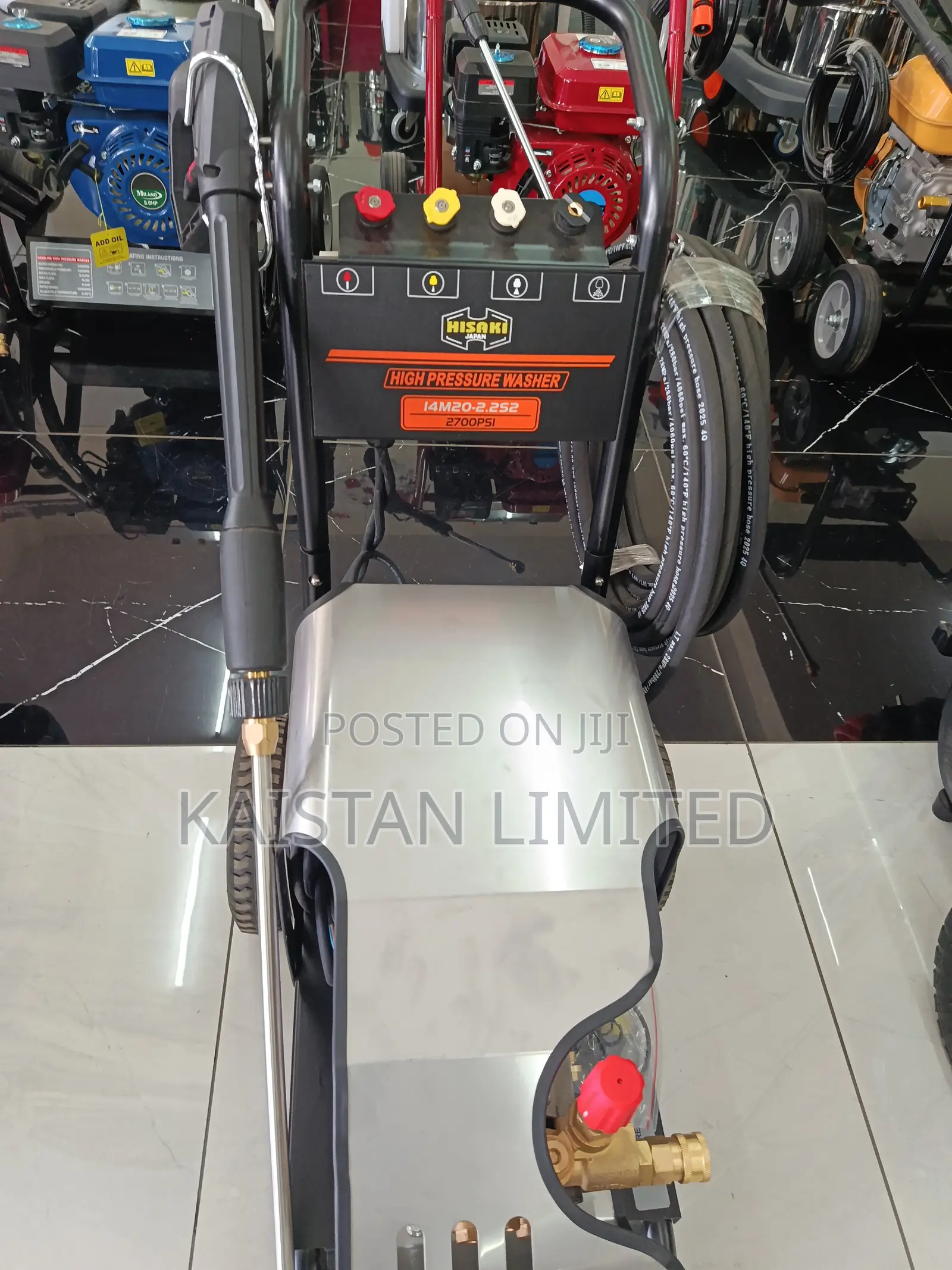 3hp 2700 Psi Hisaki Pressure Washer Electric