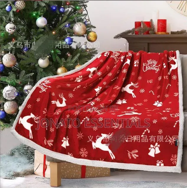 Soft Christmas Throw Blanket Sherpa Warm Fleece Cover 150x200cm