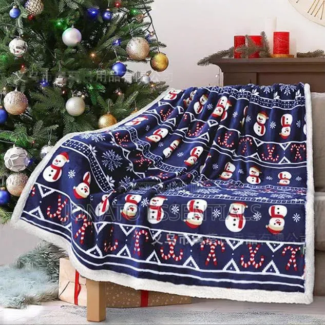 Soft Christmas Throw Blanket Sherpa Warm Fleece Cover 150x200cm