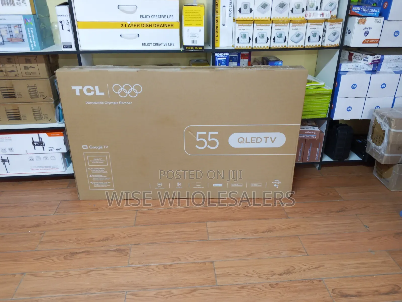 TCL 55-Inch Qled Google Smart TV (Model TCL 55t6d).