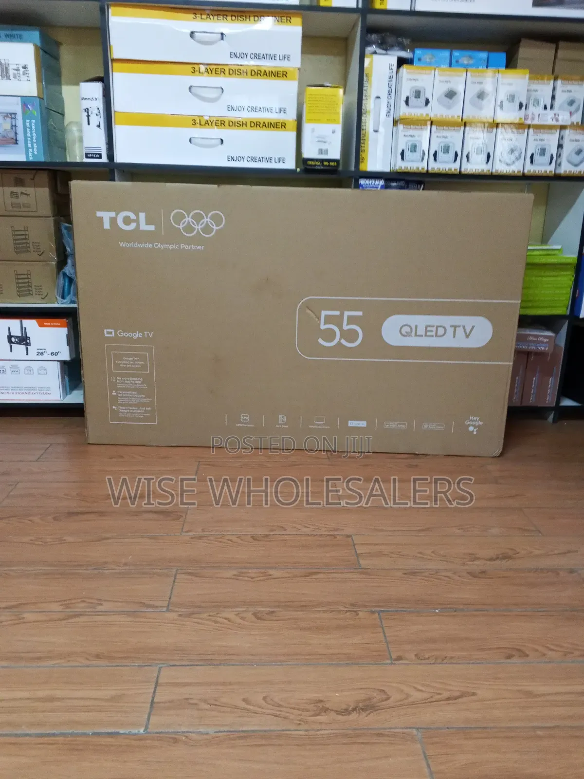 TCL 55-Inch Qled Google Smart TV (Model TCL 55t6d).