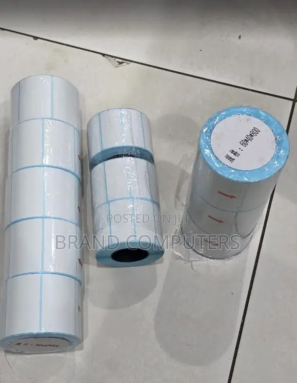 Barcode Stickers 40mm by 60mm – 800 Pieces Thermal Label Roll