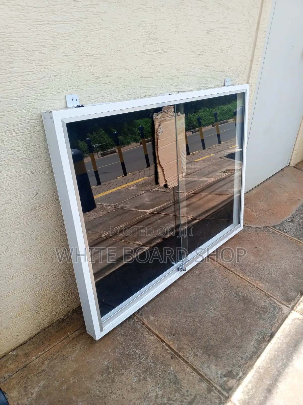 HeavyDuty Sliding Glass Noticeboard 120 × 60cm for Cathedrals in Kenya