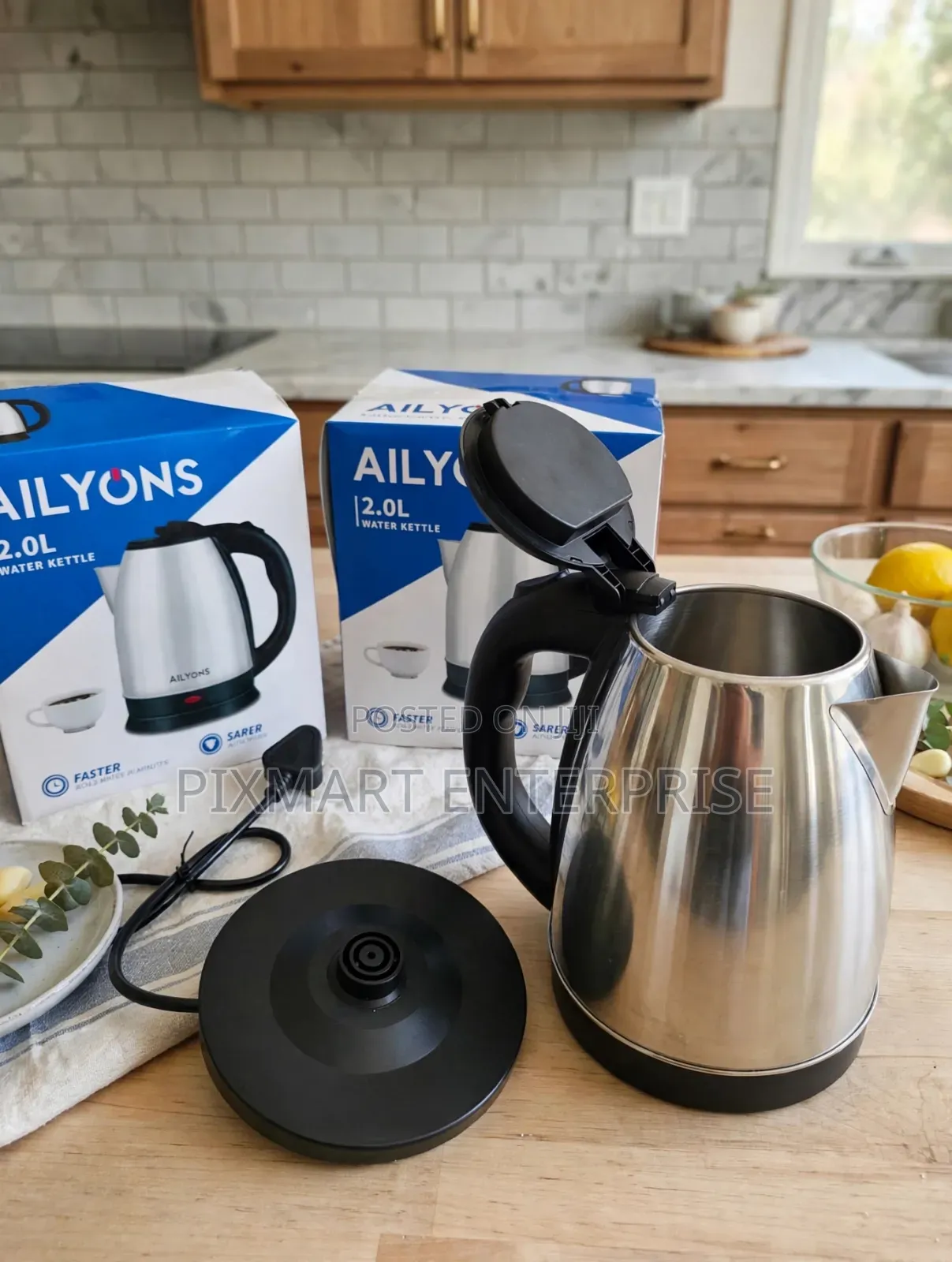 2L Stainless Steel Electric Tea and Coffee Kettle