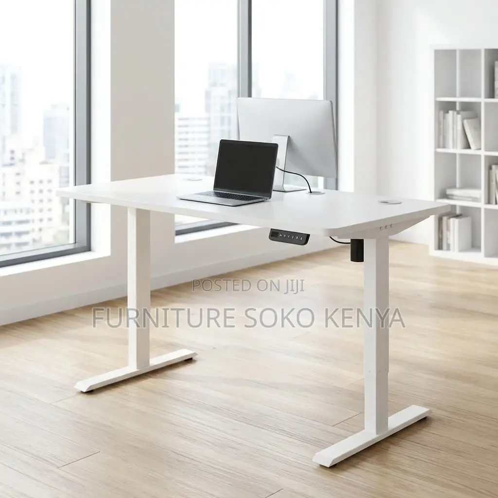 Office Desk : 1.2M Electric Height-Adjustable Office Desk