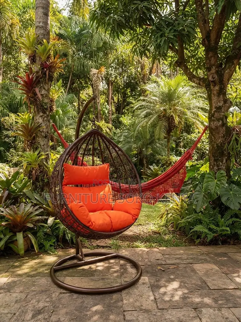 Hammock Swing: Hanging Nest Chair With Galvanized Iron Stand
