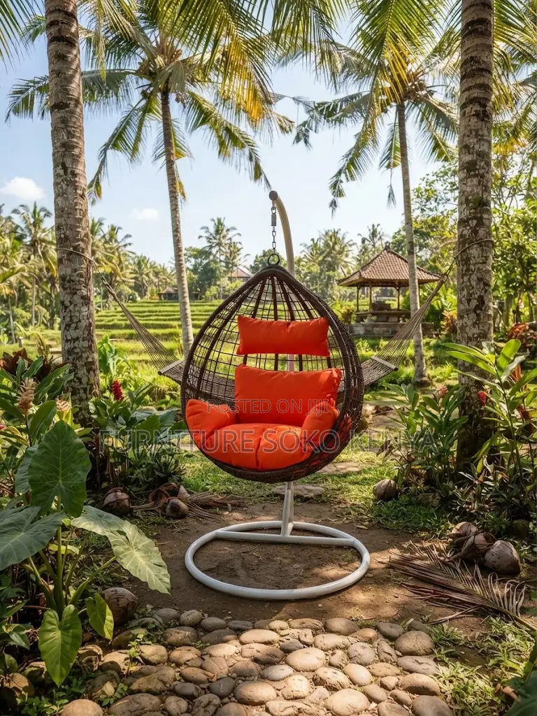 Hammock Swing: Hanging Nest Chair With Galvanized Iron Stand
