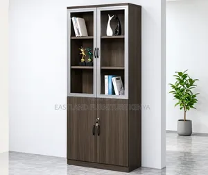 Modern Executive Office Storage Cabinet With Glass Doors
