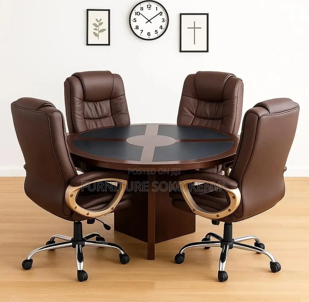 Office Table : Executive Office Round Conference Table