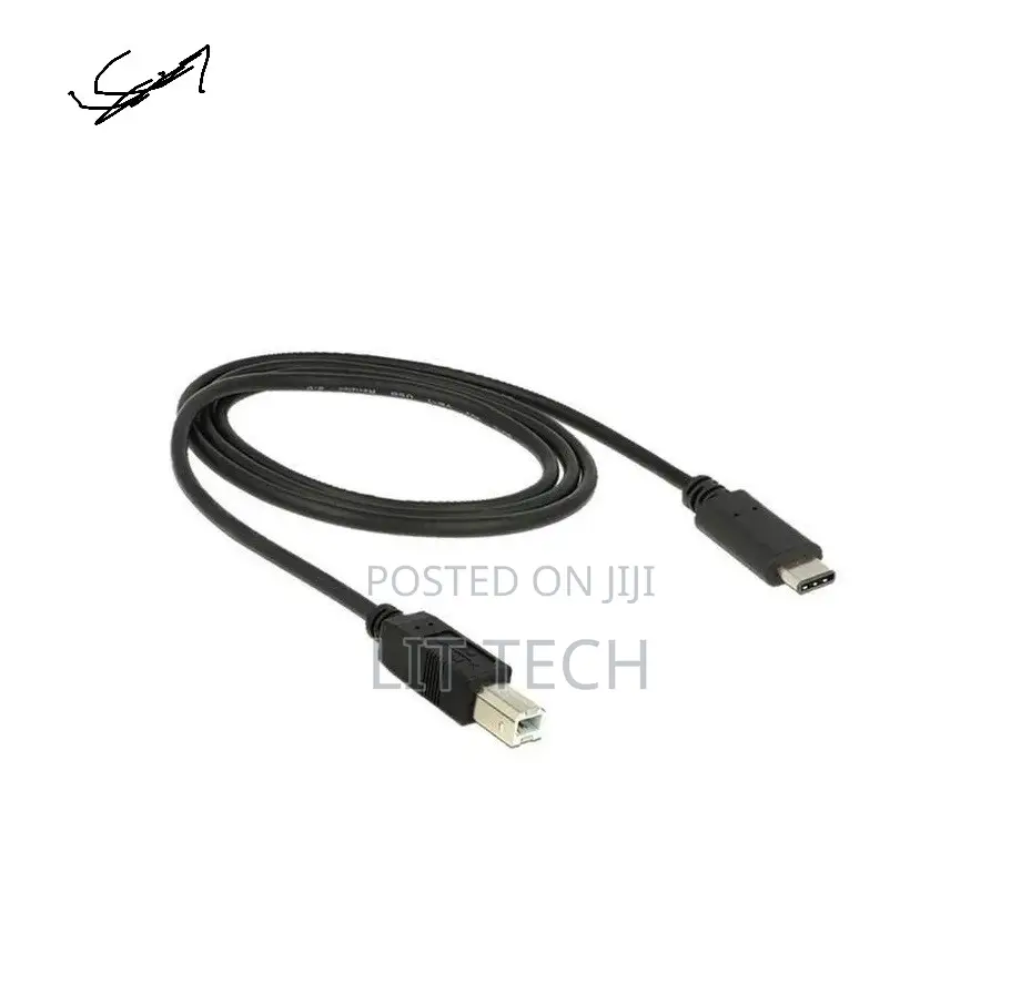 USB 3.1 Type-C to Type-B Printer Cable – 1m for Laptop Macbook Scanner
