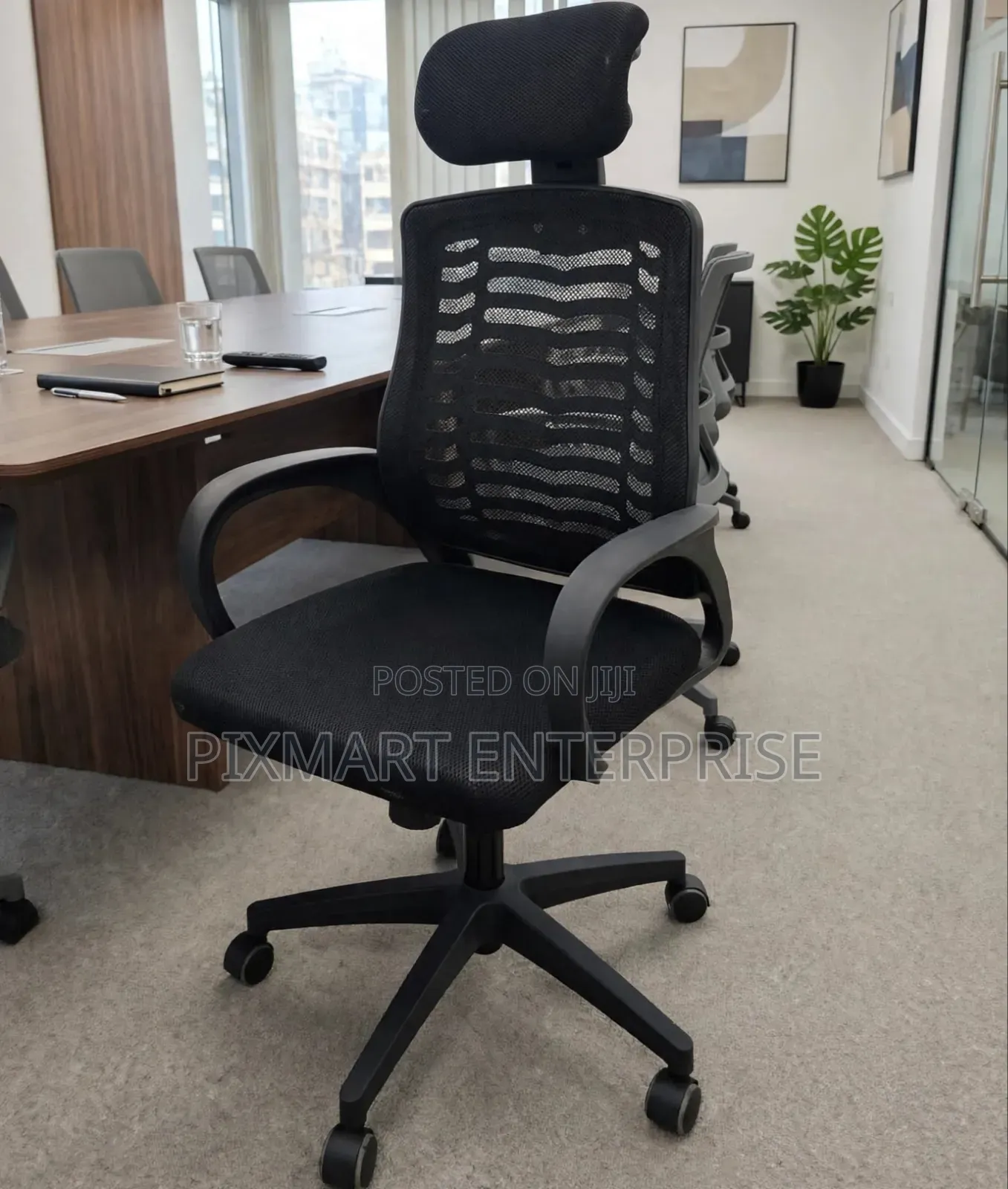 Executive Office Chair With Headrest and Back Support