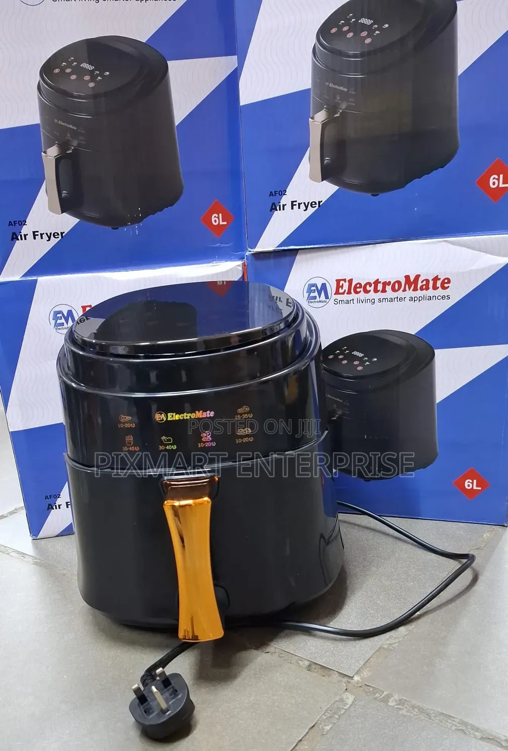 6 Litres Electromate Air Fryer With Silicone Accessories