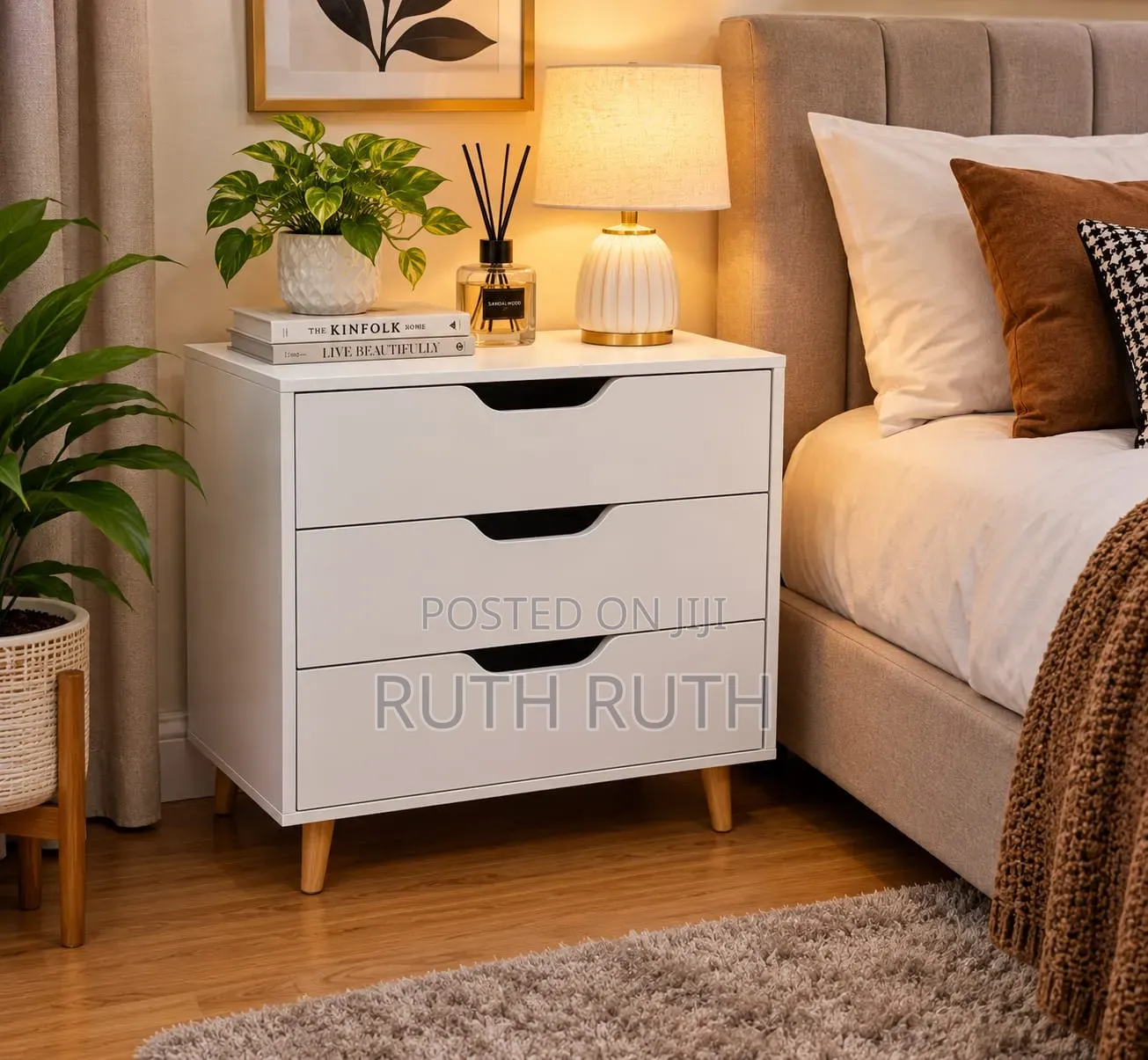 3 Drawer Imported Executive Bed Side Drawer Cabinet