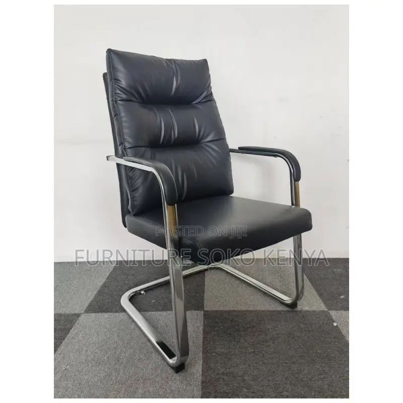 Office Chair : Executive Leather Cantilever Visitor Office Chair