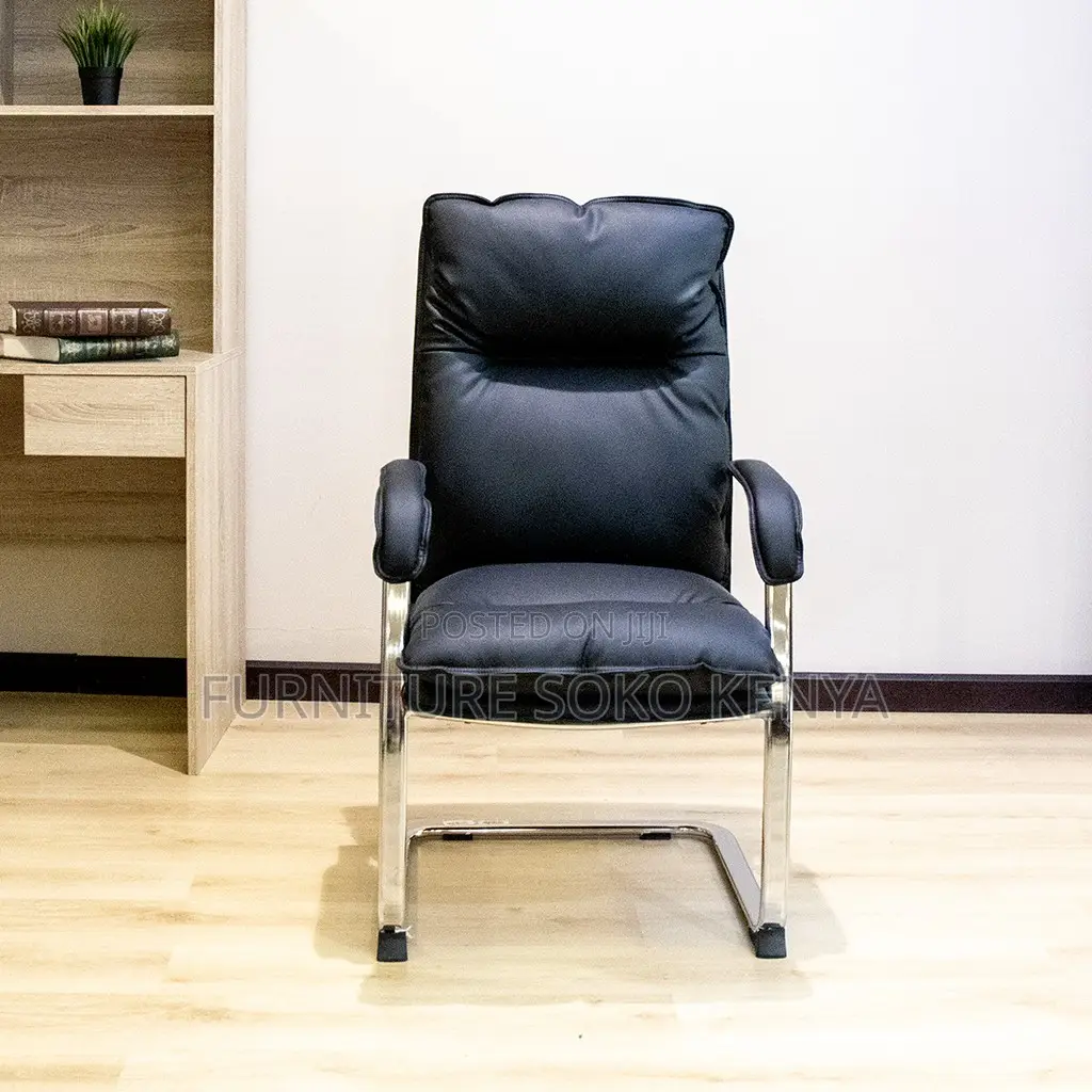 Office Chair : Executive Leather Cantilever Visitor Office Chair