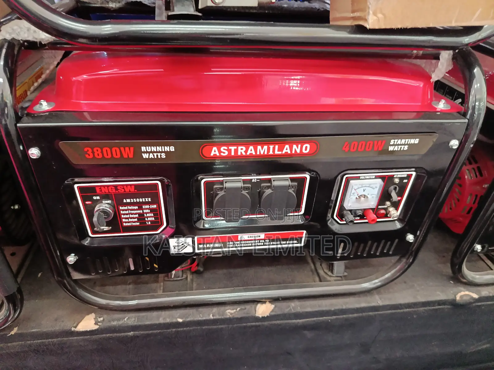 3.8kva Key Start Petrol Generator Astramilano