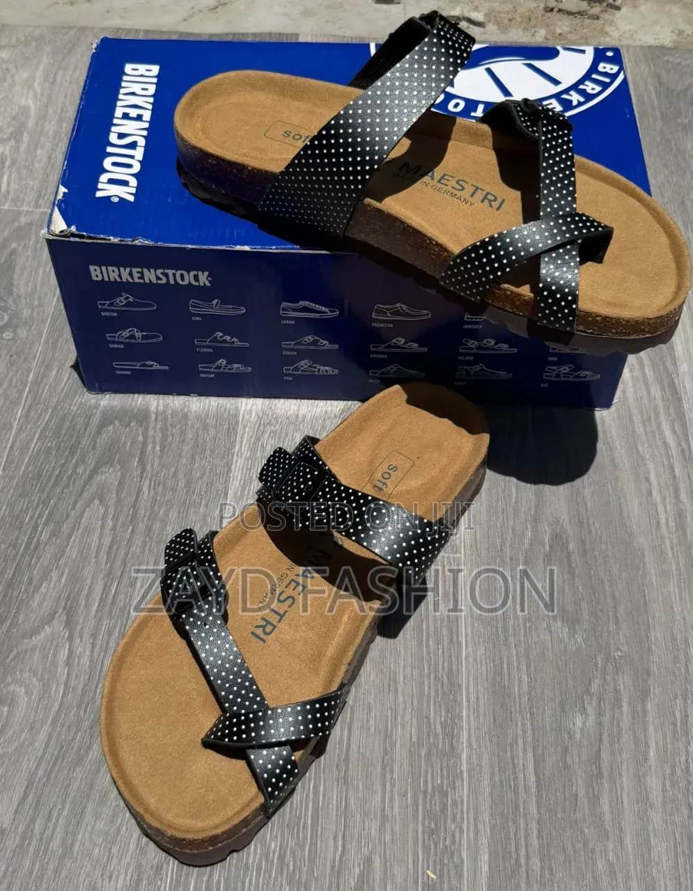 Women Black Dot Sandals