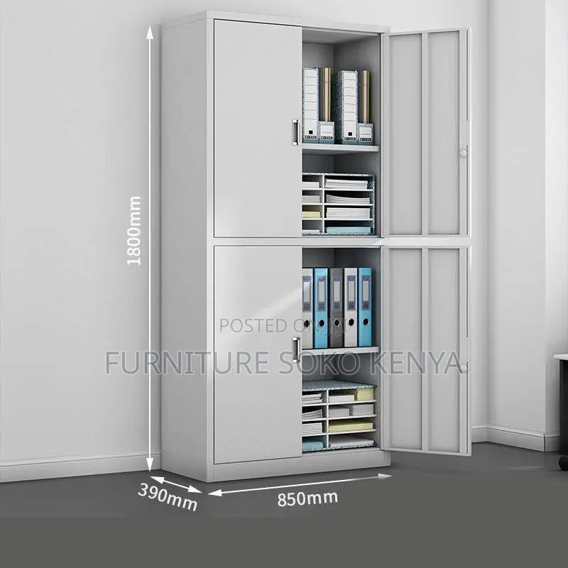 Filing Cabinet | Four-Door Lockable Steel Storage Cabinets