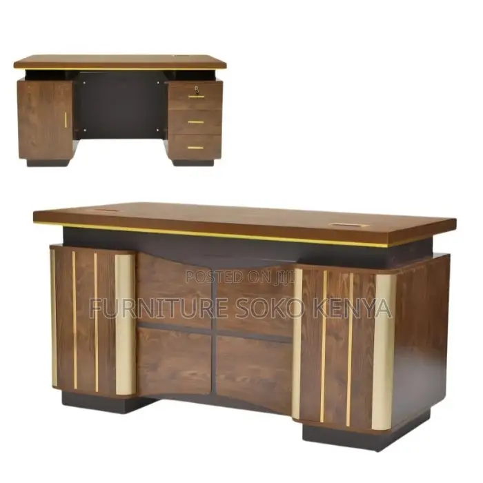 Office Desk : 1.4M Advanced Heritage Office Desk With Attached Drawers
