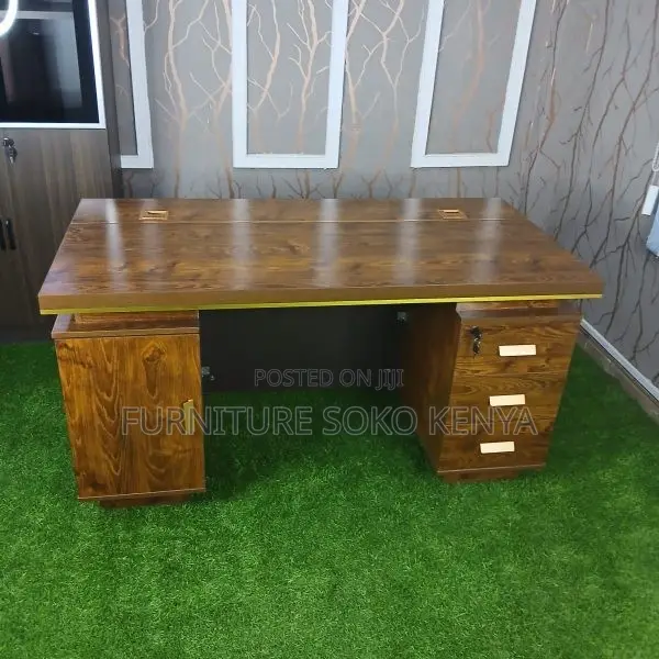 Office Desk : 1.4M Advanced Heritage Office Desk With Attached Drawers