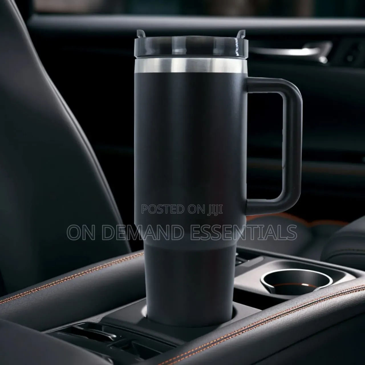 Insulated Travel Mug With Handle & Lid
