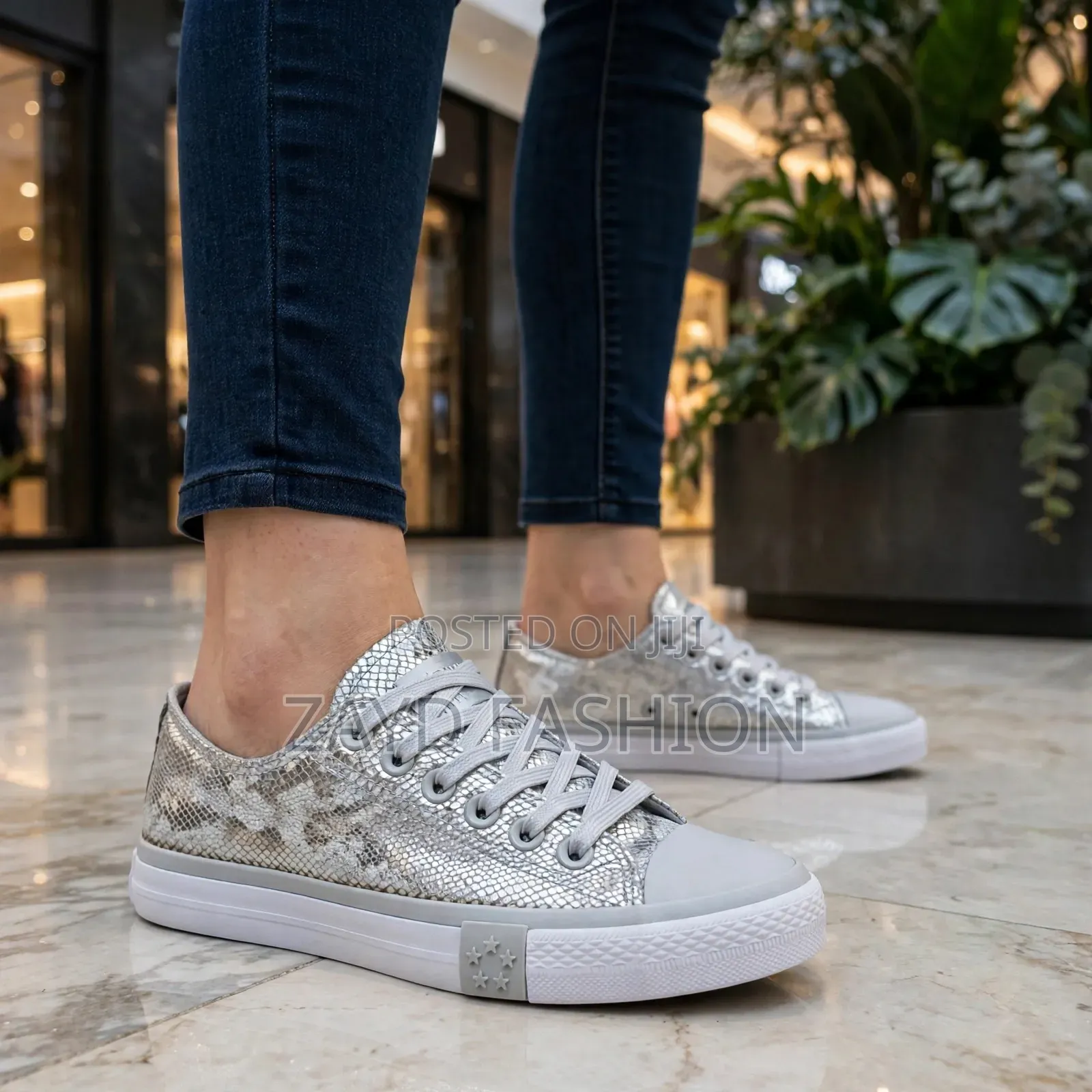 Grey Scale Converse Leather