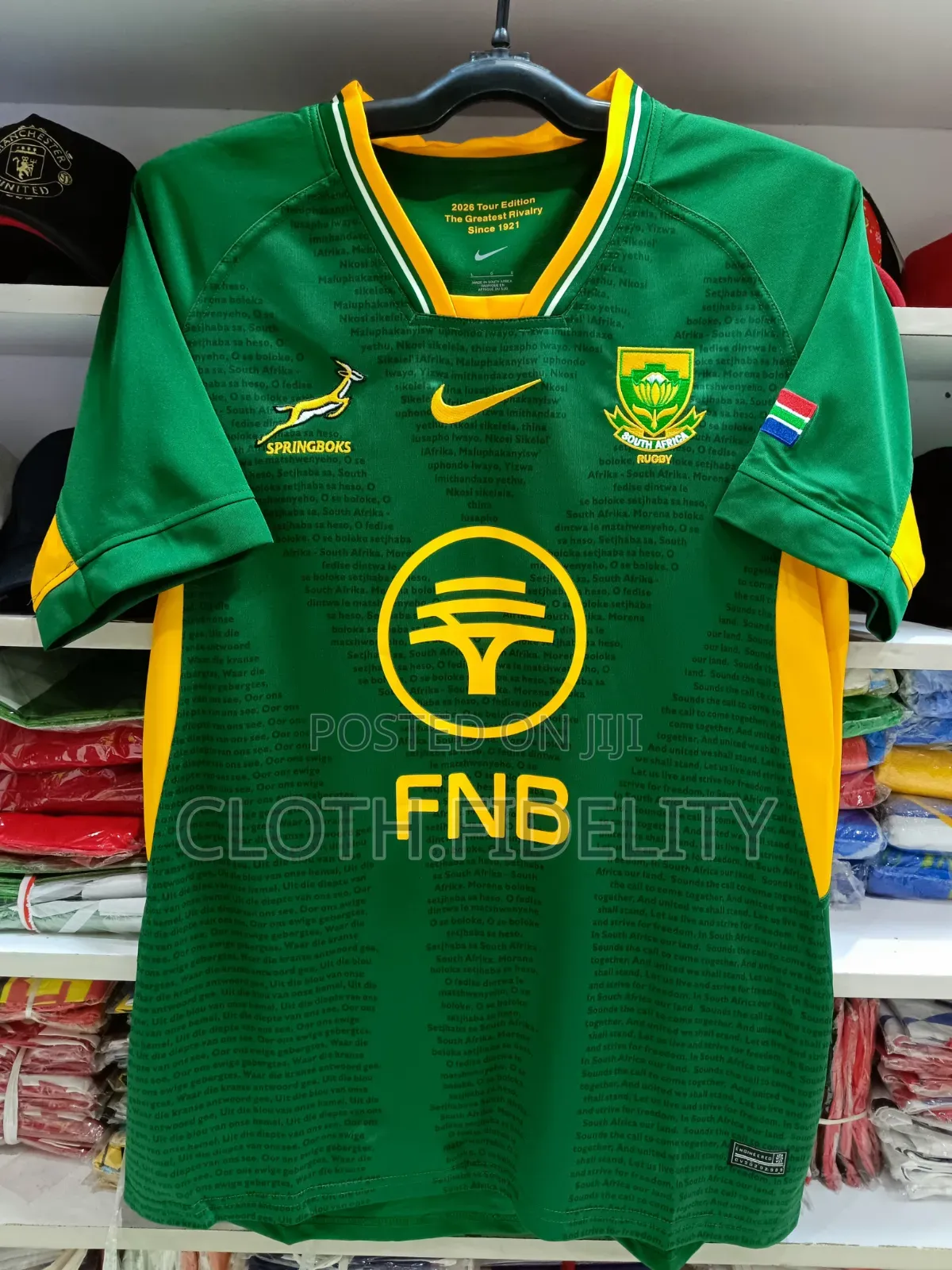Rugby Springbok Jersey 2026.( Spring Book Greatest Rivalry)