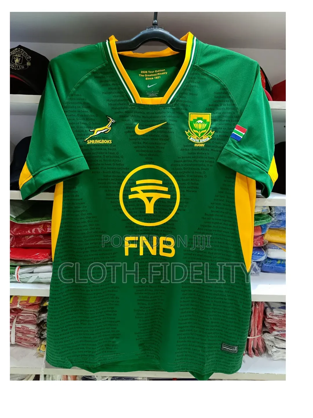Rugby Springbok Jersey 2026.( Spring Book Greatest Rivalry)