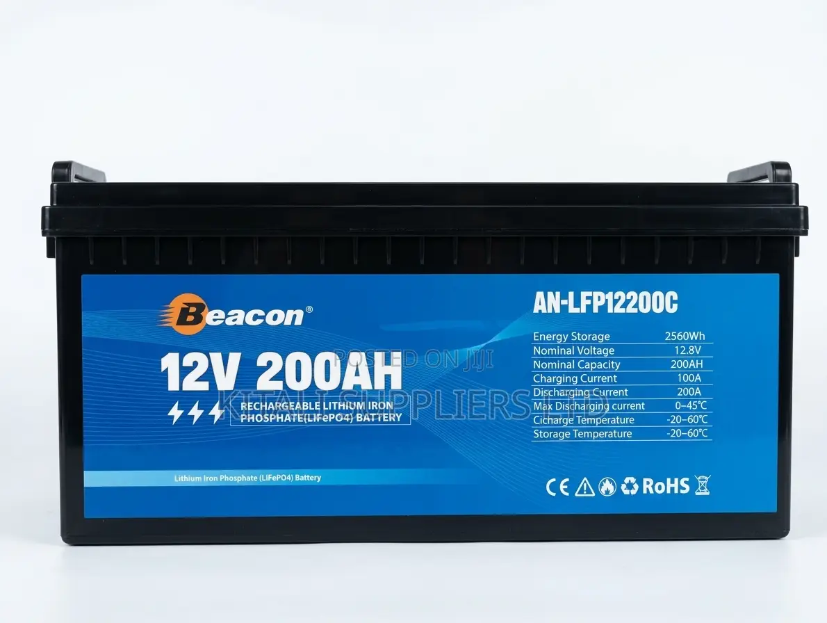 Beacon 12V 200Ah LiFePO4 Lithium Battery | 2560Wh Deep Cycle Storage