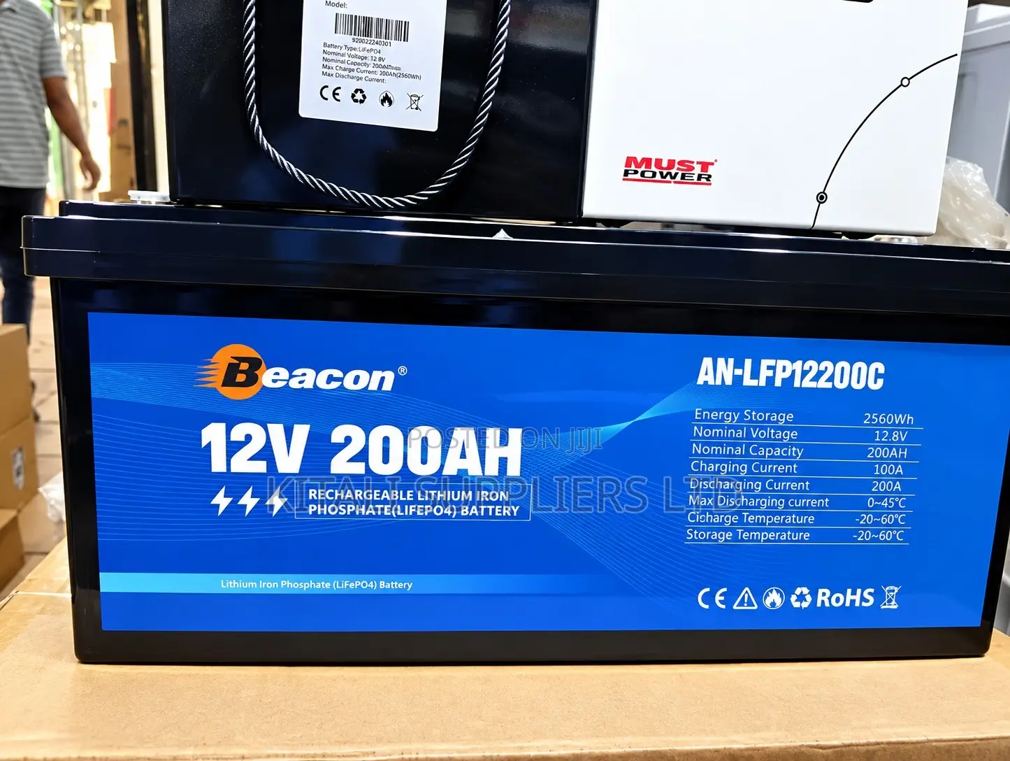 Beacon 12V 200Ah LiFePO4 Lithium Battery | 2560Wh Deep Cycle Storage
