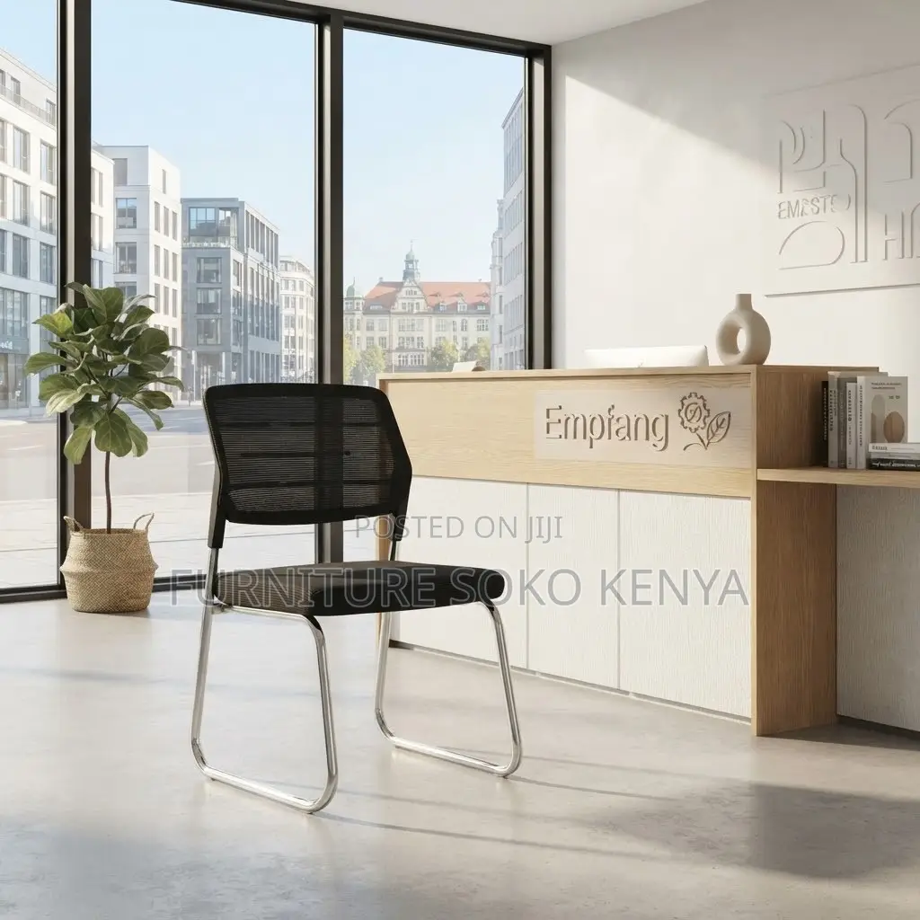 Medium Backrest Armless Fabricated Office Visitors Chair