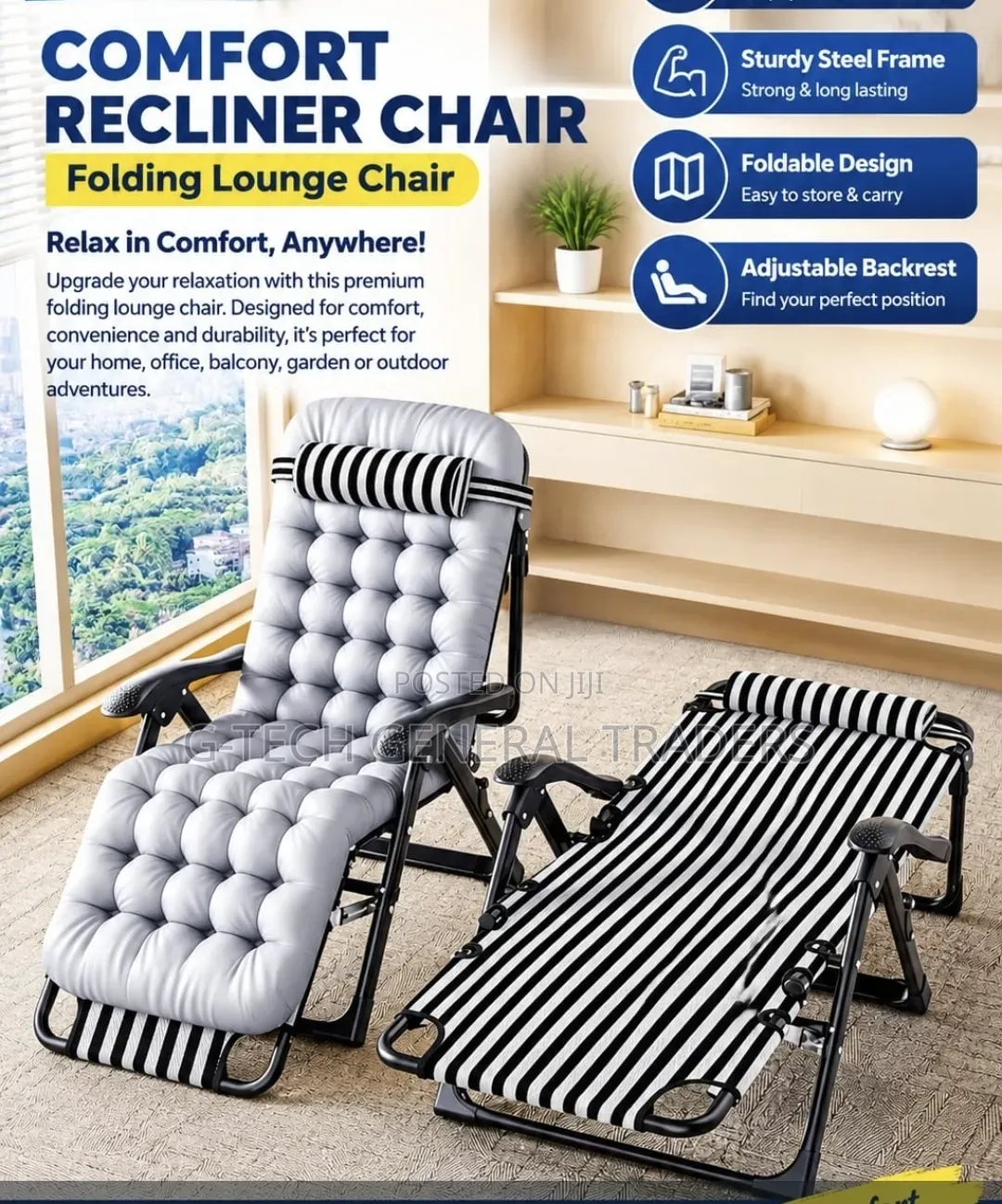 Comfort Recliner Chair / Folding Lounge Chair