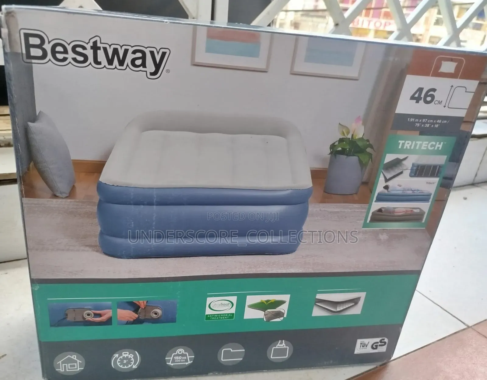 *Inflatable Air Mattress Bestway,1.91mx97cmx46cm