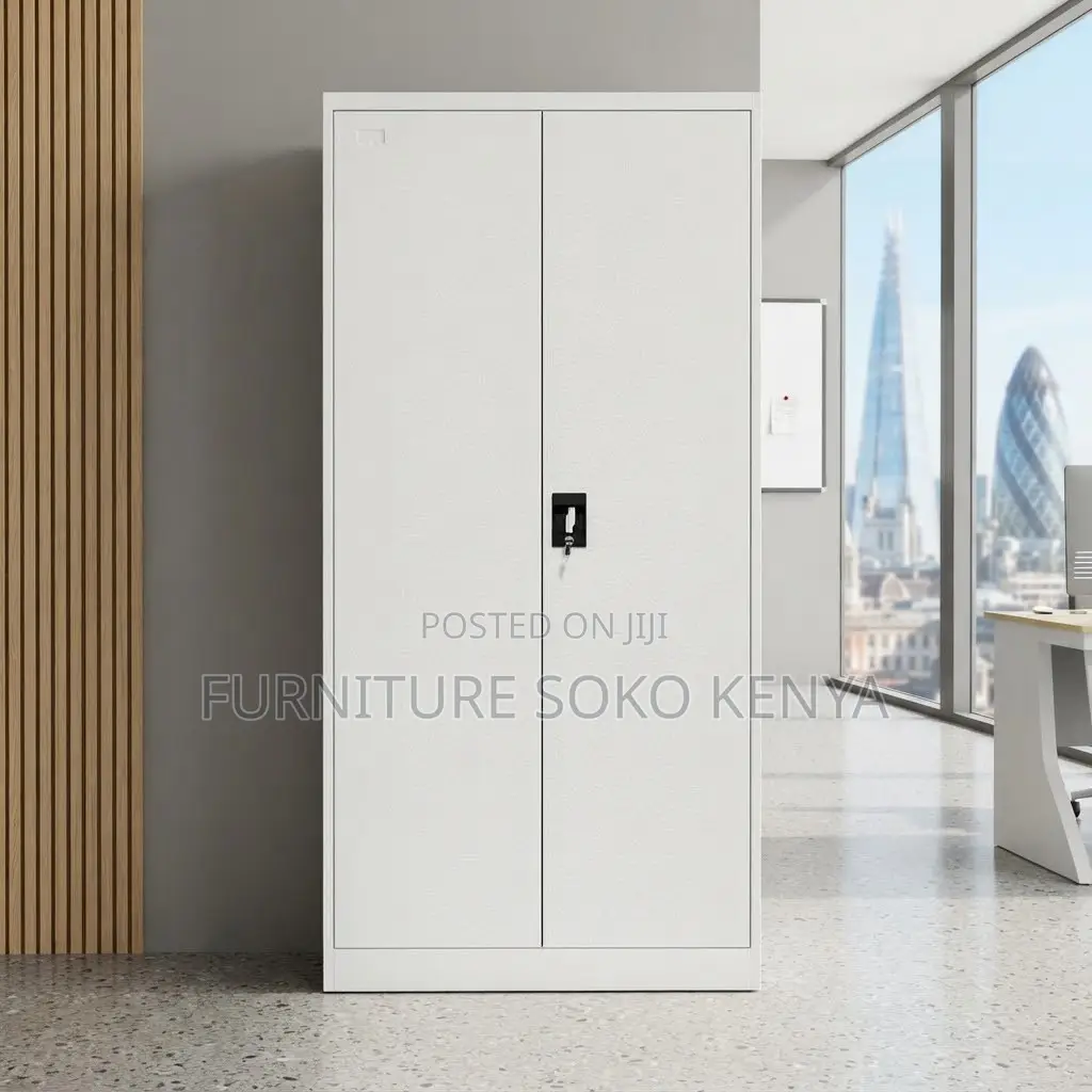 Office Cabinet | 2-Door | White Full Metal Storage Office Cabinet