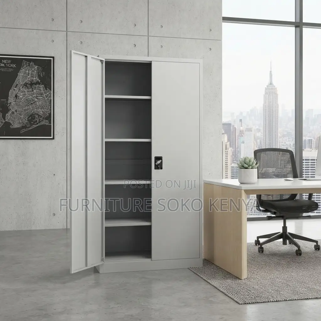 Office Cabinet | 2-Door | White Full Metal Storage Office Cabinet