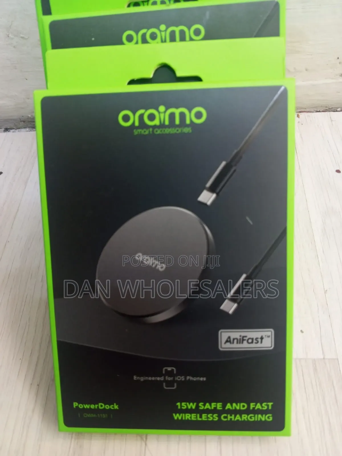 Oraimo Wireless Charging Pad 15W Safe Fast Charging for iOS Phones