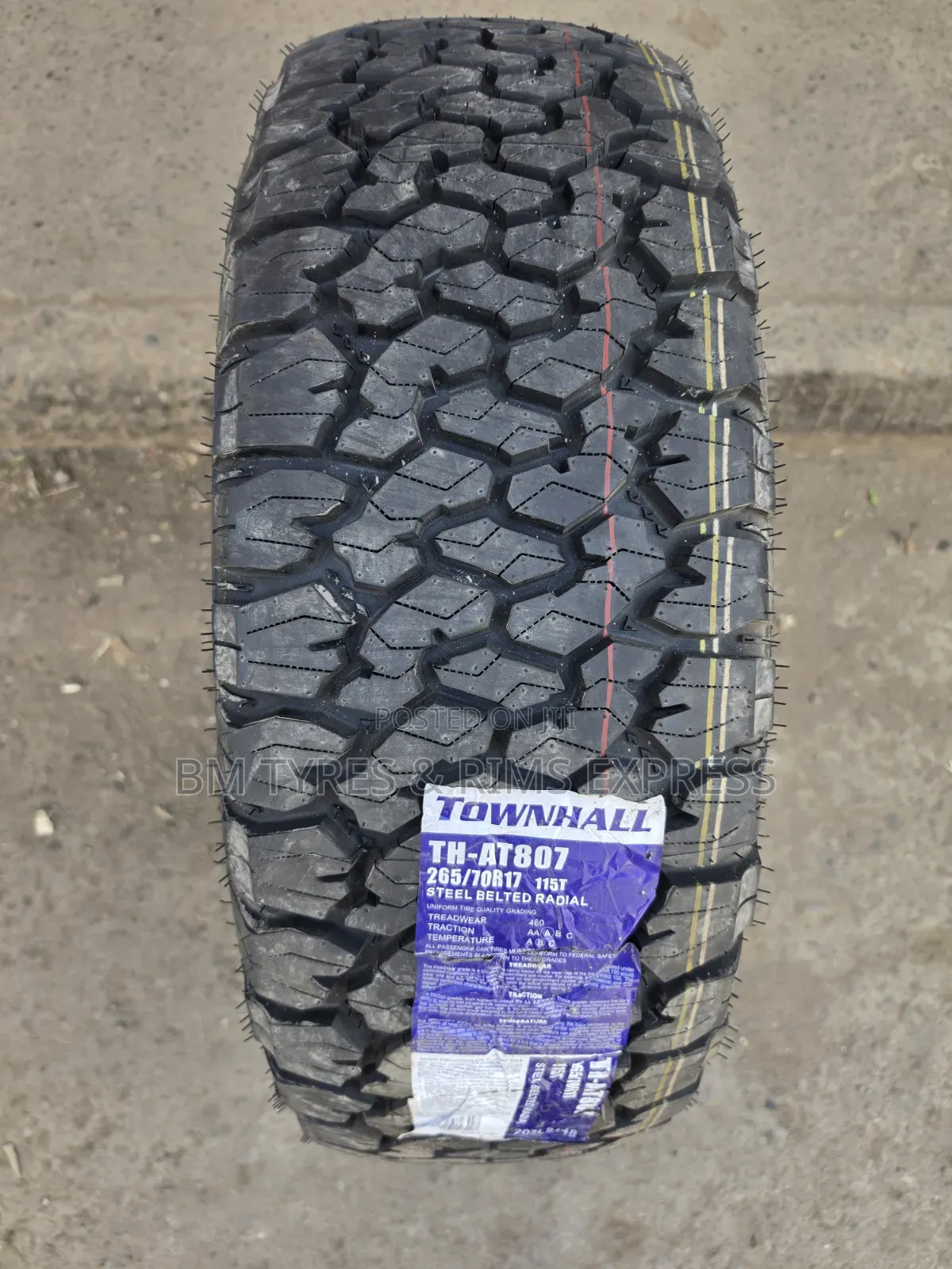 265 /70 R17 Townhall Tires (All Terrain)