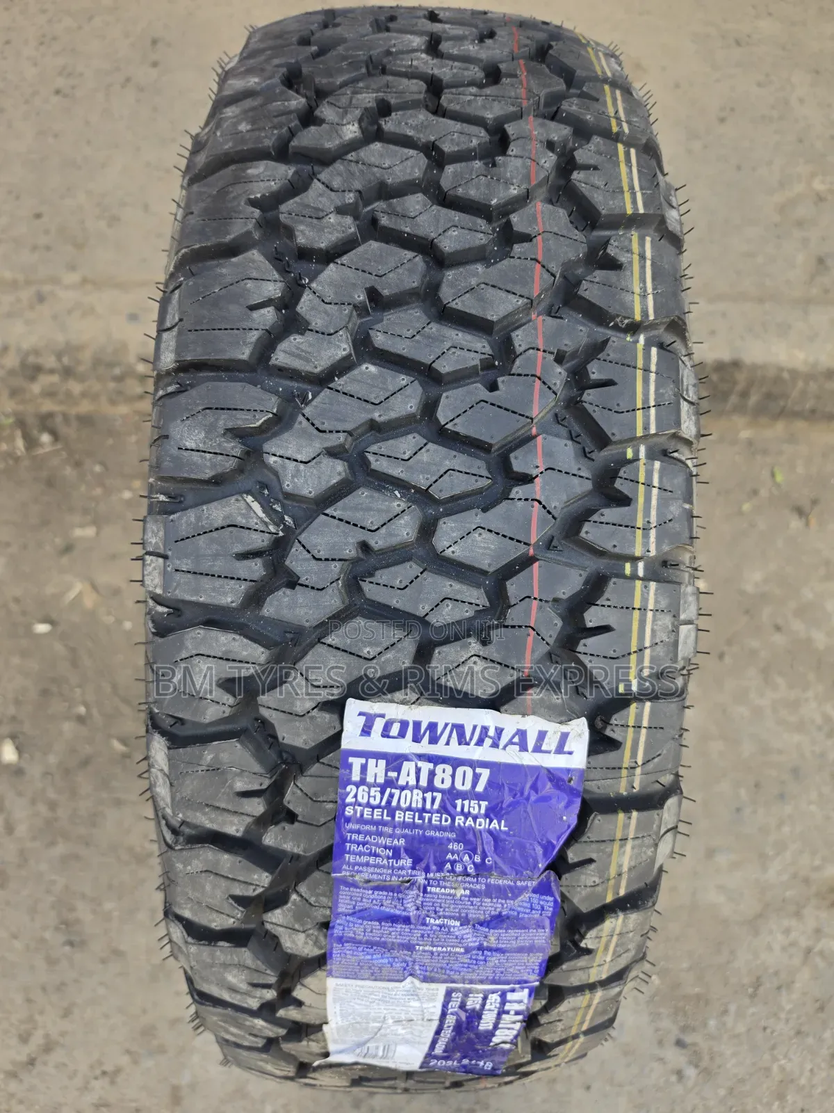 265 /70 R17 Townhall Tires (All Terrain)