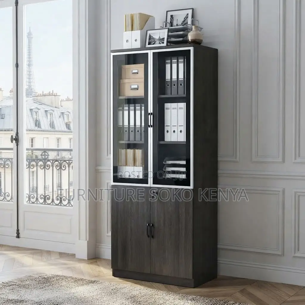 Office Cabinet | 2-Door Wooden Imported File Cabinet