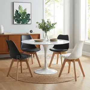 Dining Chairs; Padded Upholstered Eames Dining Chair
