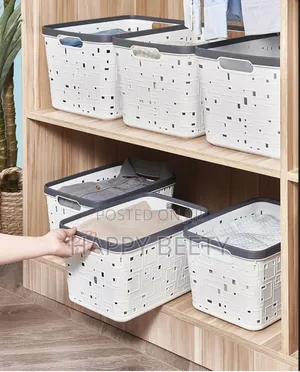 Large Binded Storage Basket