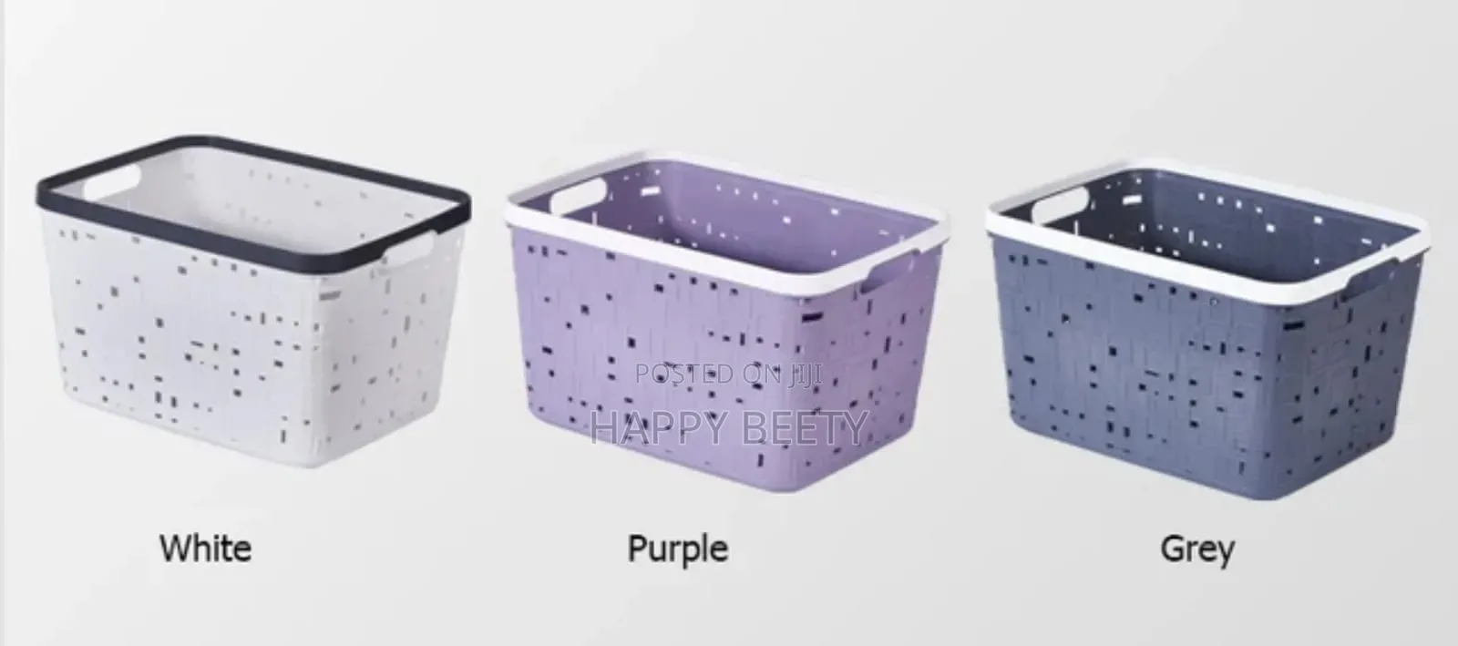 Large Binded Storage Basket