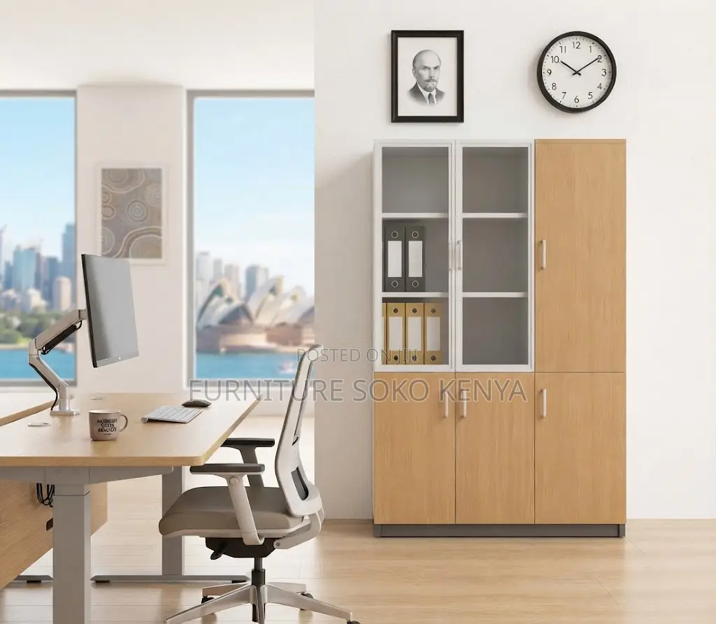 Office Cabinets | Three Doors Home Office Documents Cabinet