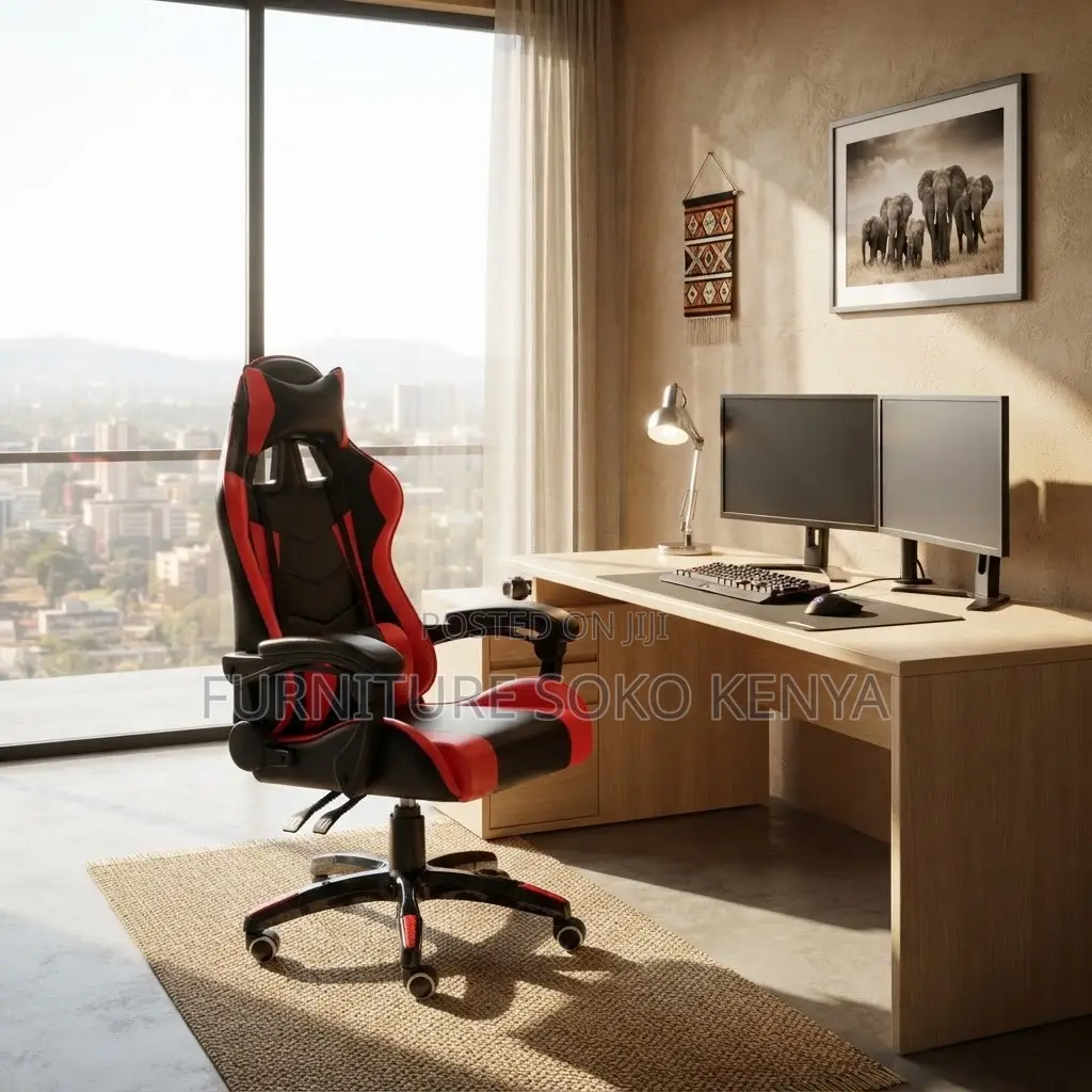 Home Office Gaming Seat | Reclining High Backrest Leather Chair