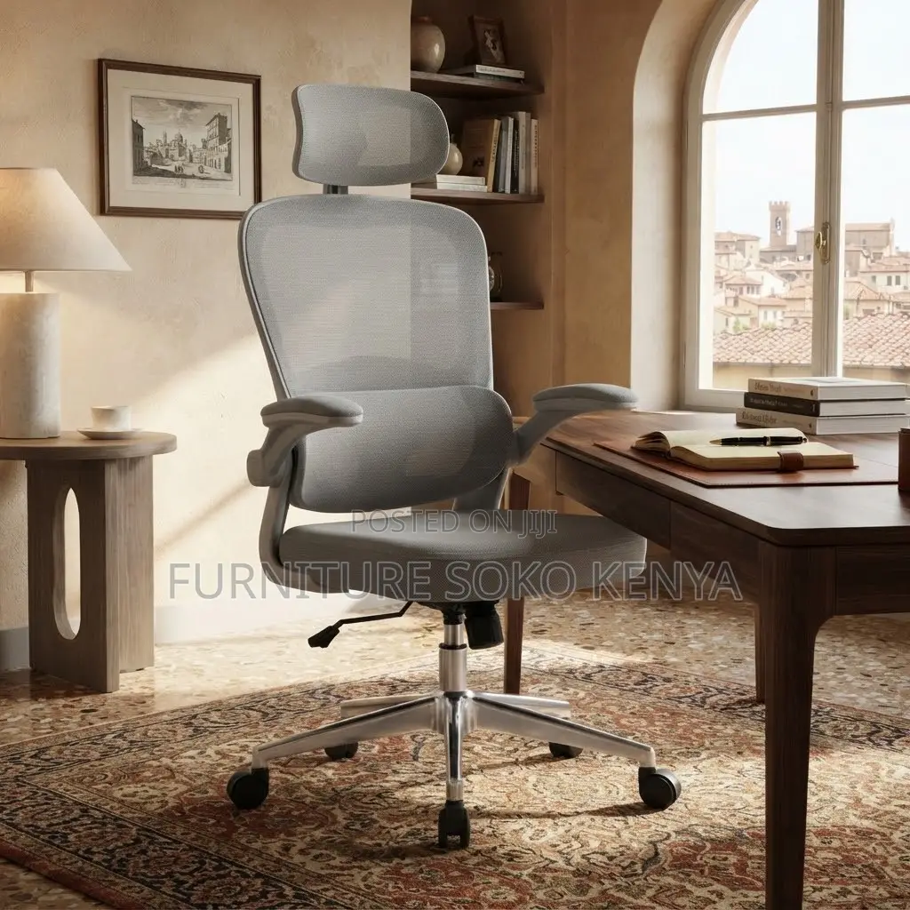Ergonomic Office Chairs | White Adjustable Orthopedic Home Chair