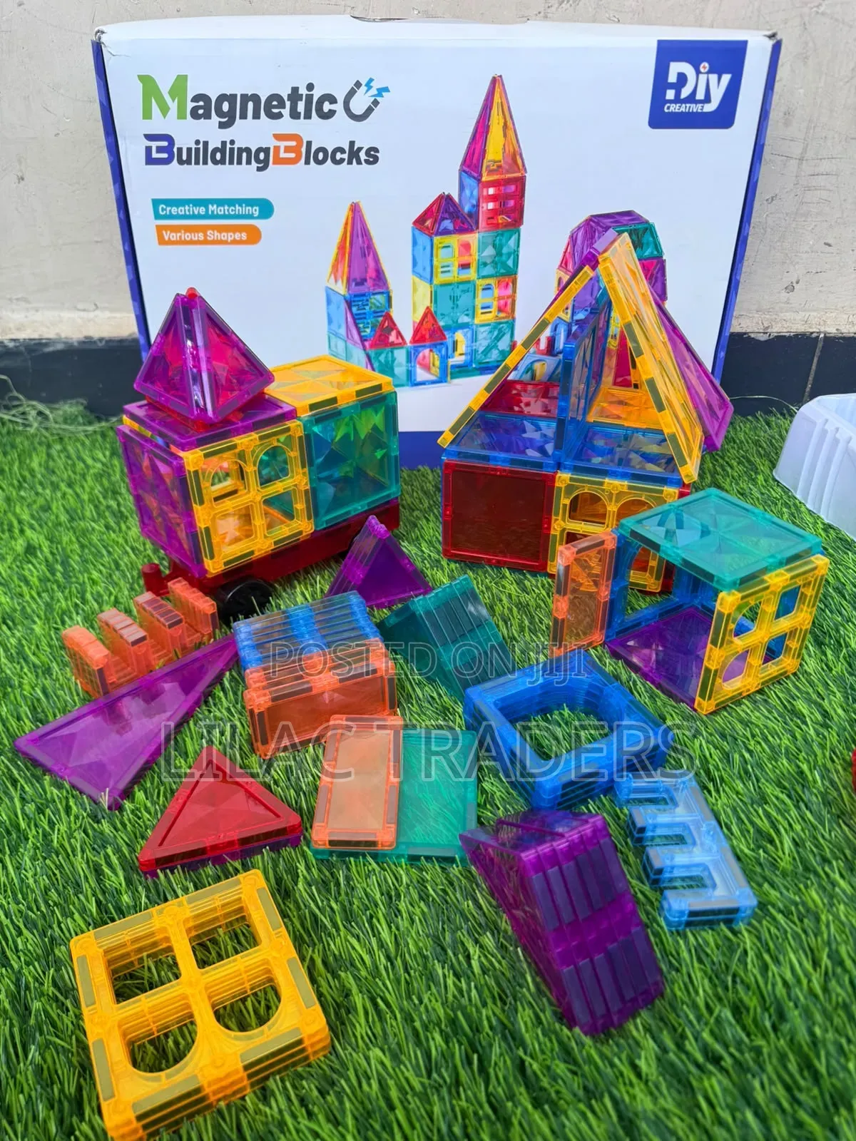 100pcs Magnetic Tiles Gl